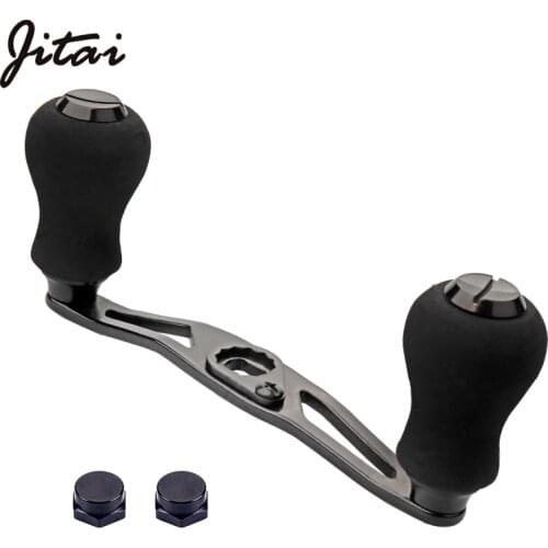JITAI 7*4mm Aluminum Alloy Fishing Handle Gourd Shape Knobs for Daiwa Baitcasting Reel Rocker Accessory Right/Left Nut Plate Cap