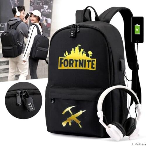 FORTNITE Backpack for Boys Girls Mens Casual Daypack Women Laptop Backpack with Usb Charging Student School Bag