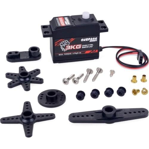 SURPASS HOBBY S0300P Servo 3KG Plastic Gear Digital Servo for 1/12 RC Car Aircraft RC Boat Robot RC Drone Plane RC Model