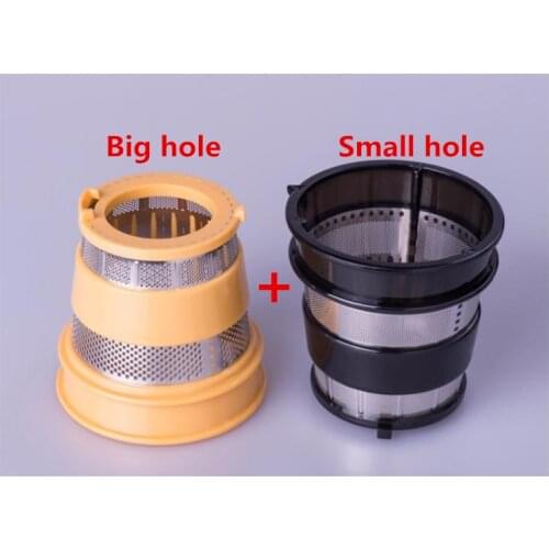 2/lot slow juicer hurom blender spare parts,Filter net of juice extractor Small hole Black+yellow(rough hole)HU-500DG,HU-100PLUS
