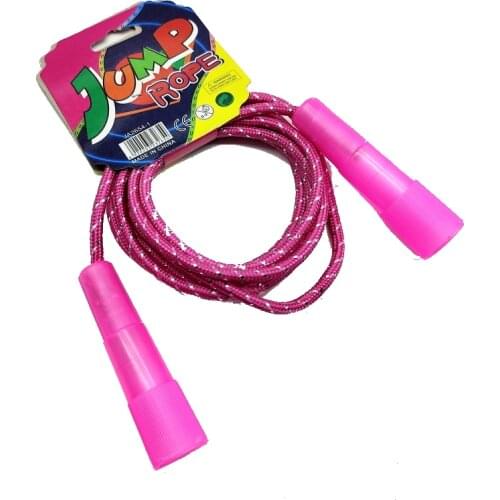 Kids rainbow jump skip rope 2.1m Woven cotton children JR012B
