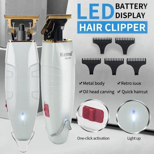 Hair Trimmer barber LCD Hair Clipper Shaving Machine USB rechargeable hair cutting Beard Trimmer for Men haircut Styling tool
