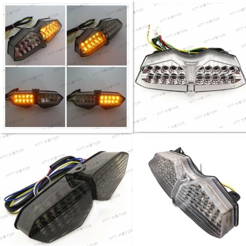 Aftermarket free shipping motorcycle parts LED Tail Brake Light for Yamaha YZFR6 R6 2003-2005 YZF-R6S R6S 2006-2008 smoke