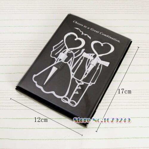 100 Pieces/lot Stainless Steel Love Heart Corkscrew Wine Bottle Opener Set Wedding Decor Free Shipping