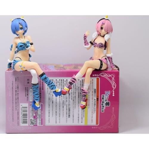 15cm Anime Figures Re:Life In A Different World From Zero EXQ Rem Ram Noodle Stopper PVC Action Figure Figurine Model Toys Gift