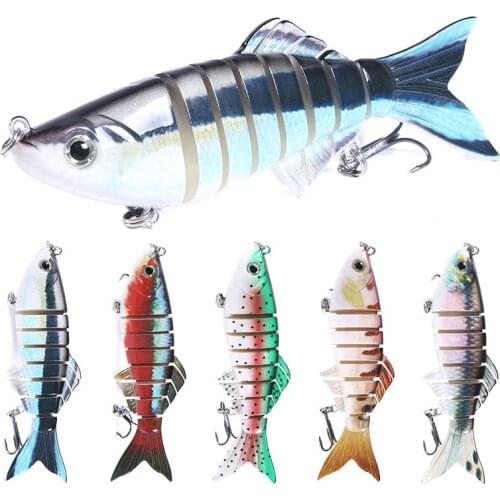 5Pcs 11cm 22.5g Segments Fishing Lures Sinking Wobblers Multi Jointed Swimbait Hard Bait For Bass Isca Crankbait Fishing Tackle