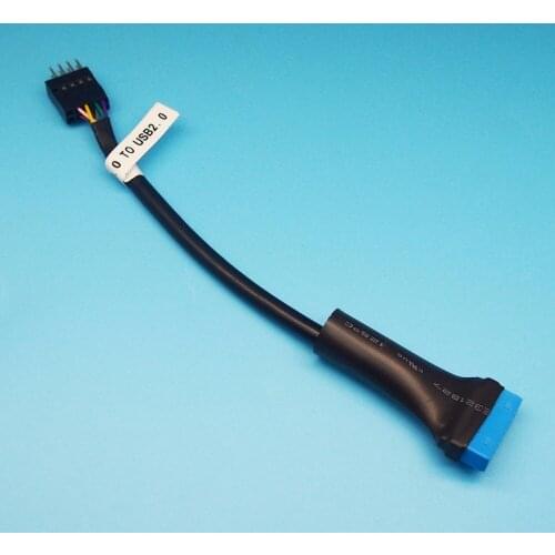 5pcs Chassis USB 3.0 to USB 2.0 Data Cable 9pin male to 20pin female Adaptor Cable