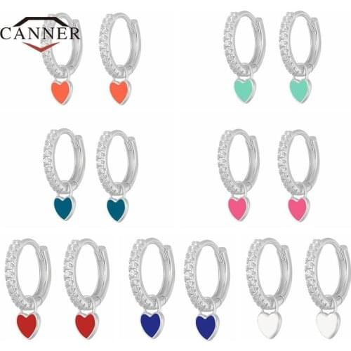 CANNER Cartilage Circle Earrings for Women Men Christmas Valentines Day Gift Piercing Hoop Earring Fashion Jewelry Pendientes