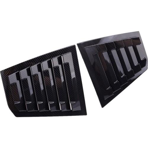 Car ABS Carbon Fiber Texture Side Window Louver Shutter Cover Trim fit for Chevrolet Cruze 2016 2017 2018 2019