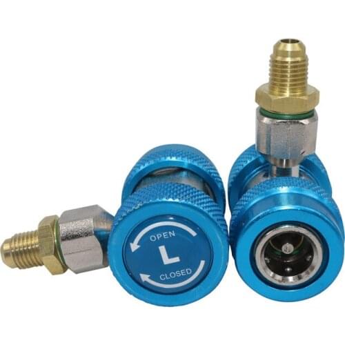 Car Air Conditioner R134a Adjustable Automobile Special Quick Connector Low-pressure Fluoride Conversion Adapter Blue
