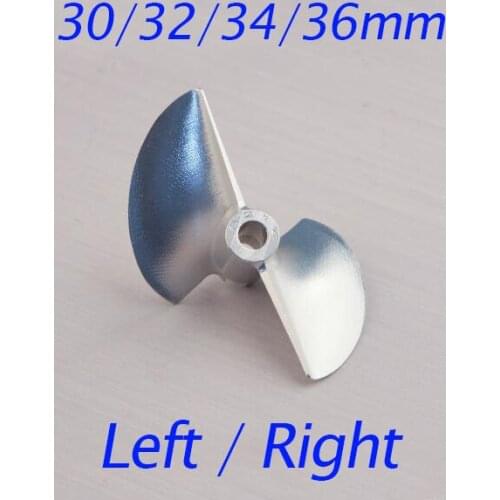 Free Shipping RC Boat CNC Aluminum Propeller O Series Metal Propeller For MINI ECO MONO1 30/32/34/34mm Left/Right Propeller
