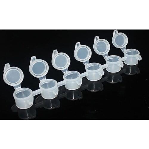 Free shipping plastic paint pot strips 3ml x6