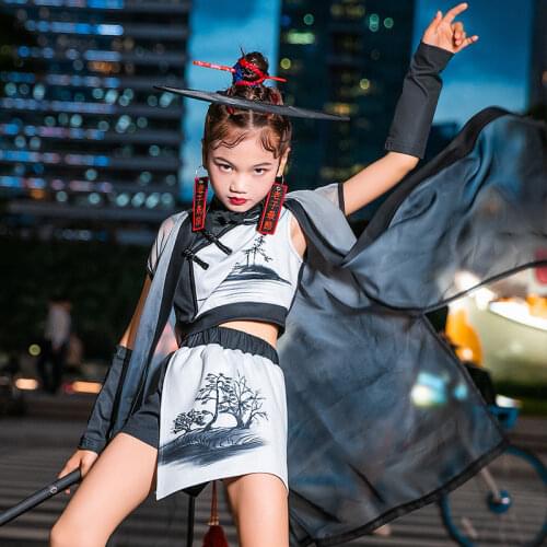 Cheerleader Uniform Girls Dance Wear Chinese Style Stage Costume Jazz Dancer Outfit Festival Clothing Designer Clothes DL7944