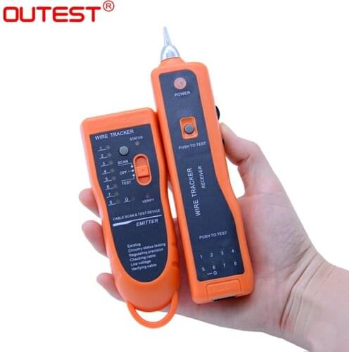 XQ-350 digital Network Cable Tester RJ45 UTP STP Cat5 Cat6 LAN professional Lan Finder RJ11 Telephone Wire Tracker Tracer Kit