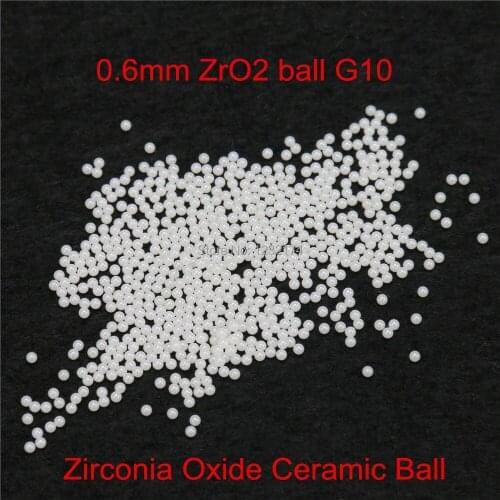 0.6mm ZrO2 Zirconia Oxide Ceramic Ball G10 100pcs for valve ball,bearing, homogenizer,sprayer,pump 0.6mm ZrO2 Bal