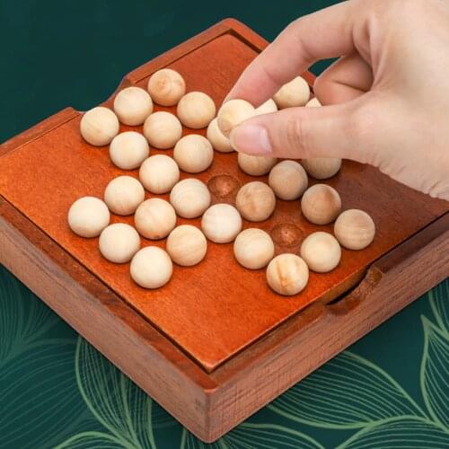 Wooden Toys Childrens Educational Kongming Chess Toy Office Decompression Toys Intelligence Development Parent-child Game Props