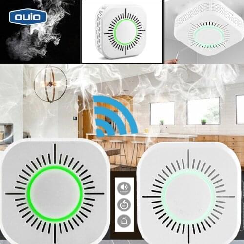 Smoke Detectors Independent Wireless Battery operated Alarm Sensor Extra Long Standby Smart 360 degree Smoke Sensor Smart Home