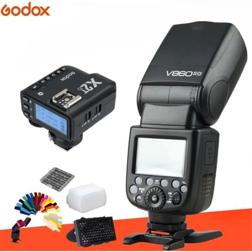 Godox Ving V860II V860II-C/N/S/O/F E-TTL HSS 1/8000 Speedlite Flash+X2T- Trigger for Canon Nikon Sony Fuji Olympus DSLR Camera