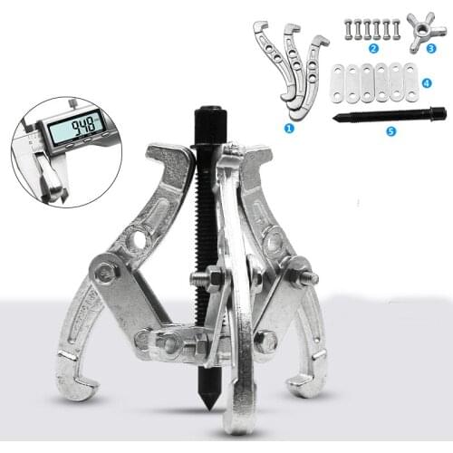 100mm 3 Jaws Inner Bearing Puller Auto Gear Remover Car Repair Tool Mechanic Pulling Extractor Hub Multifunctional Puller Kit