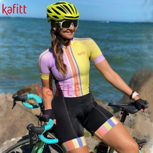 Kafitt2012 Summer New Womens Triathlon Short Sleeve Cycling Suit Suit Special Training Tracksuit Mountain Bike Suit Jumpsuit