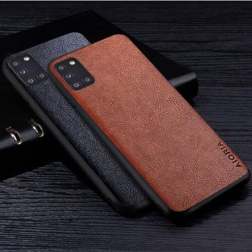 Leather Case For Samsung Galaxy A31 Luxury Style High Grade Retro Litchi PU Material Soft TPU Phone Cover for samsung a31 coque