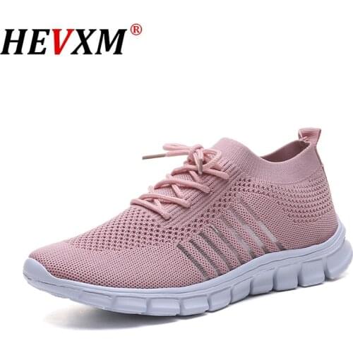 Women Mesh Sneakers Lightweight Breathable Summer Ladies Flat Shoes Big Size 35-43 Pink Sneakers Women Vulcanized Shoes