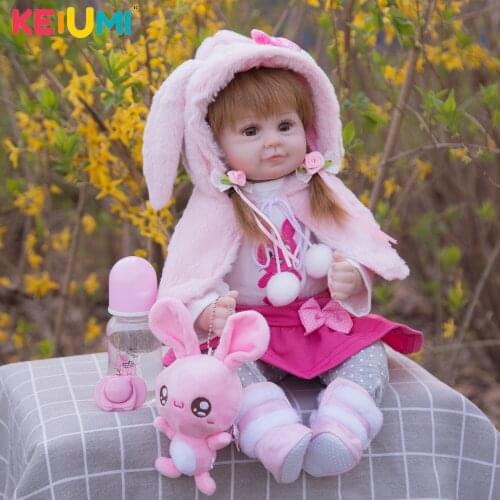 KEIUMI 18 Inch New Arrival Reborn Baby Dolls Handmade Newborn Dolls Fashion Bebe Toys For Children Playmates Christmas Gifts
