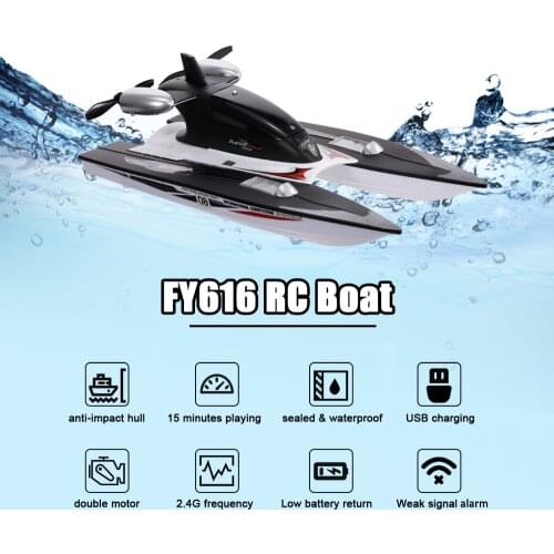 RC Boat FY616 2.4G Racing 20km/h High Speed Waterproof Remote Control boat Summer Water Toys