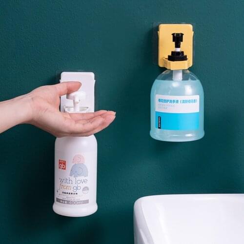 Adjustable Size Bottle Hanger Wall Mounted Bathroom Hand Soap Shower Gel Body Lotion Dispenser Bottle Holder