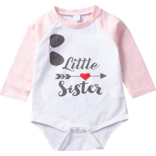 Autumn Baby Clothes Boys Girls Jumpsuit Letter Long Sleeve Cotton Clothes Infant Outfits 0-18M for Kids Gifts