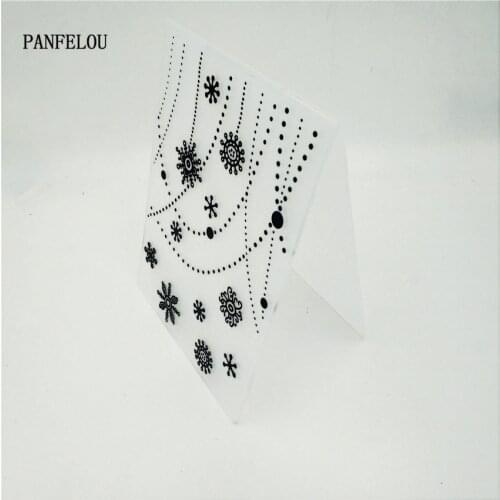 HOT plastic snowflake craft card making paper card album wedding decoration clip Embossing folders