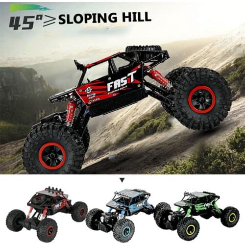 RC Car 4WD 2.4GHz Climbing Car 4x4 Bigfoot Car Remote Control Model Off-Road Vehicle Outdoor Toys For Boy Kids Gift