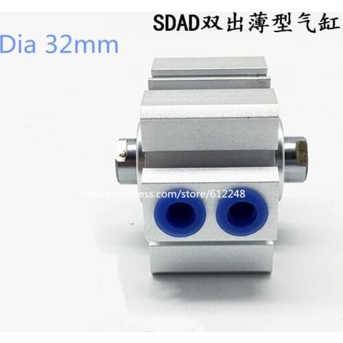 SDAD Pneumatic Air Thin Cylinder SDAD32-5 SDAD32-10 SDAD32-15 SDAD32-55 SDAD32-60 SDAD32-65 SDAD32-70 SDAD32-75 SDAD32-80
