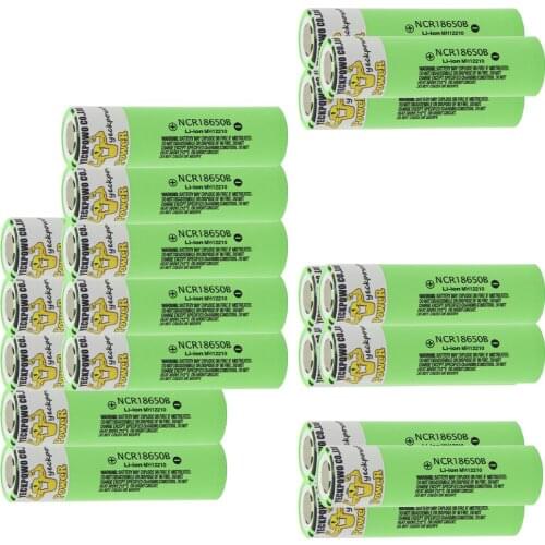 YECKPOWO 18650 battery NCR18650B li-ion batteries lithium akkumulator 3400mah 3.7V Russia warehouse fast delivery 18650 charger