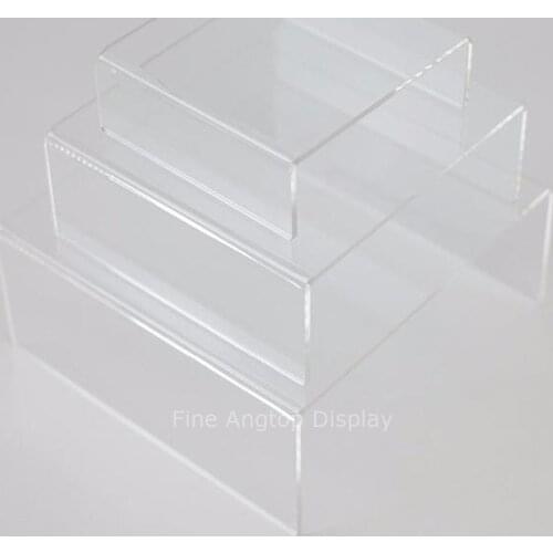 1 Set of 3pcs Quality Clear Acrylic Display Riser 5''6'7'' Jewelry Showcase Display Miniatures Jewelry Packaging Stand Holder