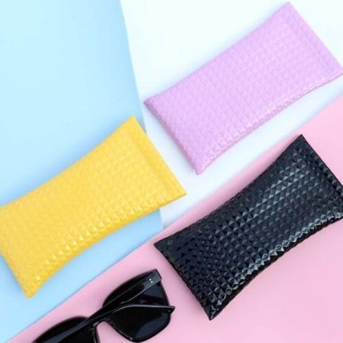 1 Pc New Fashionable Sunglasses Bags PU Leather Glasses Case Pouch Mobile Phone Wallet Eyewear Bag Portable Glasses Storege Case