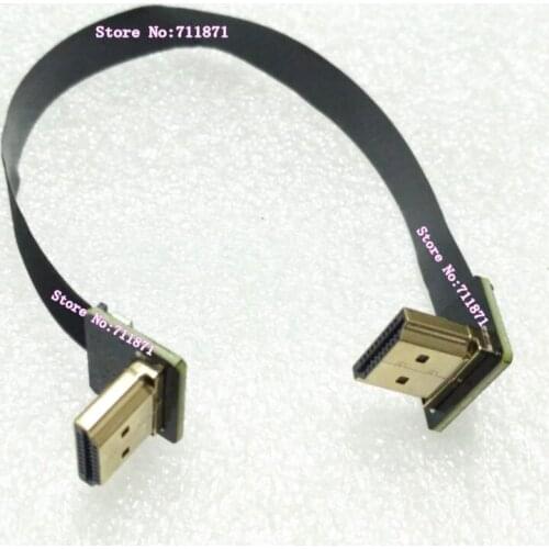 UAV unmanned aerial vehicle HDMI Cable Double 90 Degree Up Bend FPV HDTV Aerial Photography HDMI Cable Line FPV HDMI Line Cable