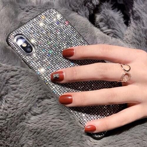Bling Glitter Small Square Case For Samsung Galaxy A01 A12 A42 A52 A72 A10S A20S A30S A50 A70 A80 A90 A20e M10 M20 M30 M51 Cover