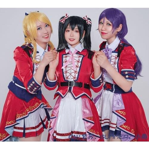 Anime! Lovelive Tojo Nozomi μs 9th Anniversary Revival Concert Performance Dress Uniform Cosplay Costume NEW Free Shipping