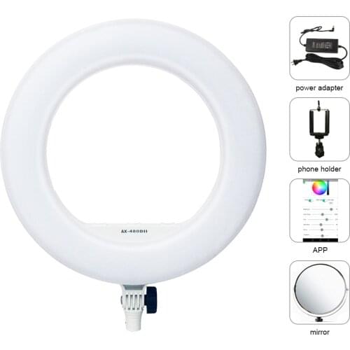 Yidoblo AX-480DII 48W Bluetooth APP Control Ring Lamp Camera Photo/Studio/Phone 18" 240 LED Ring Light LED Lamp Makeup Ring lamp
