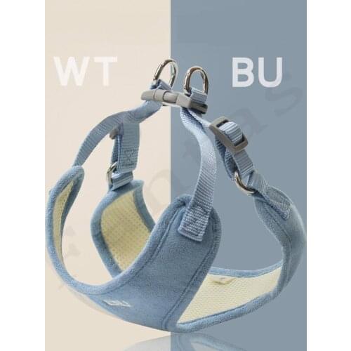 2020 New Matching Color Pet Harness and Leash Sets For Small Medium Dogs Chest Strap Breathable Adjustable Soft Dog Supplies