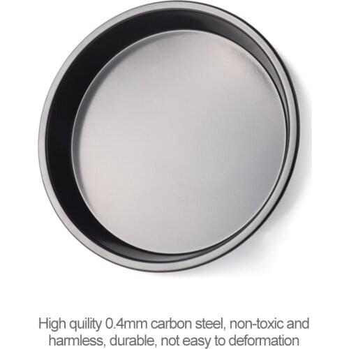 Multi-Function Circle Carbon Steel Non-Stick Coating Iron Pizza Ovenware Baking Tray Cake Cookie Ovenware DIY Home Bakery Tools