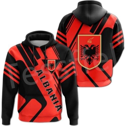 Tessffel NewFashion Country Flag Albania Shqipër Tattoo Men/Women Tracksuit 3DPrint Harajuku Streetwear Casual Funny Hoodies A27