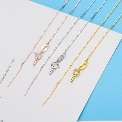 Wholesale 925 Sterling Silver 45cm Long Necklace Chain 18cm Bracelet Chain, 10pcs/lot