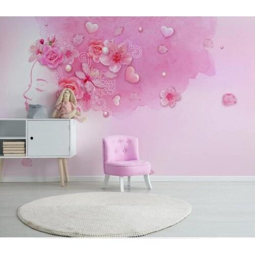 Custom photo 3d wallpaper Modern minimalistic floral colorful sexy beauty 3d wall murals wallpaper for walls 3 d living room