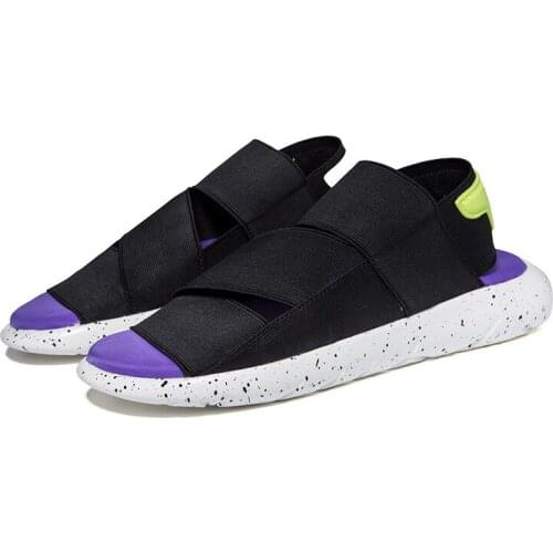 Women Sandals Summer Couple Casual Flats Comfortable Elastic Cloth Leisure Shoes Unisex Fashion Slippers Wedge Sandal