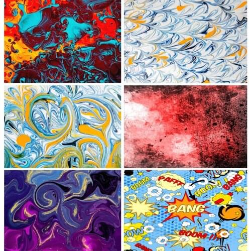 SHENGYONGBAO Art Fabric Colorful Gradient Painted Photography Backgrounds Abstract Marble Backdrops Studio Props 201023CSH-02