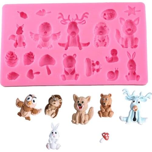 10 Big Animal Chocolate Mold Cooking Tool Silicone Mold Fondant Sugar Bow Craft Molds Diy Cake Decorating