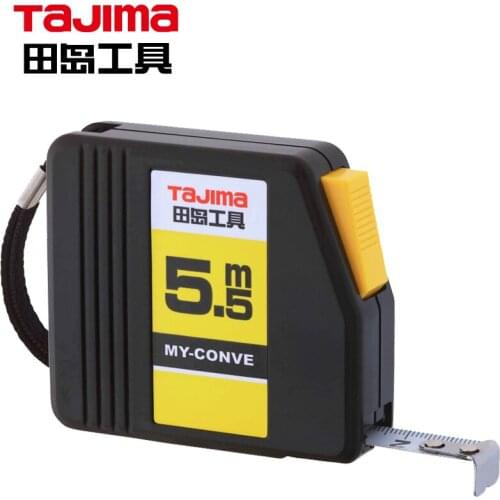 TaJIma steel tape measure, 5.5 meters long, with automatic locking stop, MY-55 1001-0145
