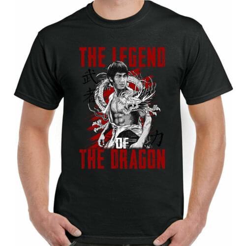 Legend of The Dragon Bruce Lee Martial Arts MMA Training T-Shirt. Summer Cotton O-Neck Short Sleeve Mens T Shirt New S-3XL